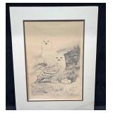 Signed & Numbered Warren Cutler Print 'Snowy Owl'