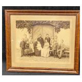 Vintage Framed A. Monbaron Studio Family Portrait