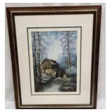 Signed & Numbered 'Water Wheel' Print By Sherry Ma