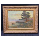 Framed Original Oil On Canvas Jules Chevret 1919