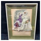La Mode Illustree Fabric Embellished 3D Purple Whi