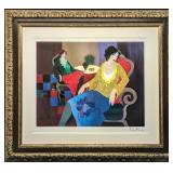 Itzchak Tarkayï¿½Framed 'Little Round Table' Print J