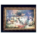 Print With Embellishment Of 'Le Diner A L' Hotel R