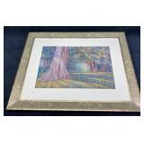 Original Pastel 'The Old Tree' Christophe Cardot