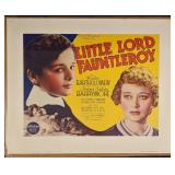 Vintage Little Lord Fauntleroy Lobby Reproduction