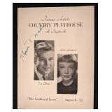 Tom Drake Signed 'Her Cardboard Lover' Program
