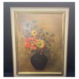 Framed Print On Wood Board Of Odilon Redon's Wildf