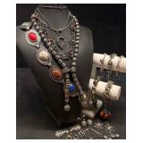 17pc Colorful and Silver Tones Veridian Skies Cost