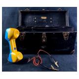 Vintage Lineman's Test Phone and Tool Box