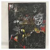 Gilles Rieu Mixed Media Abstract Painting on Canva