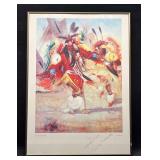 Framed Poster/Print 'Fancy Feather Dance' By John