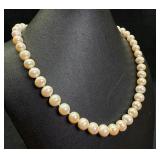 18' Cultured Pearl Necklace Sterling Clasp