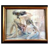 'Embrace' by Gary Benfield Serigraph Framed