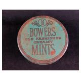 Vintage 'Bowers Old Fashioned Creamy Mints' Tin