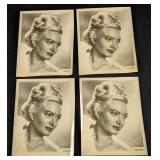 4 Black & White Publicity Photos Of Actress Dagmar