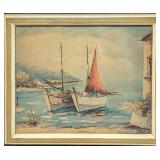 Framed Giovanni Camprio Marvin's Inlet Print