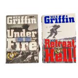 W.E.B Griffin Under Fire & Retreat Hell Hardcovers