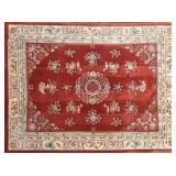 Amiri Chinese Oriental Hand Knotted 8 x 10 Red Flo