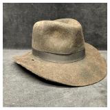 Stetson Cavalry Brown Felt Western Hat Size 7 1/4