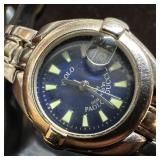 Paolo Gucci Stainless Steel Wristwatch Blue Dial