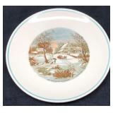 Currier & Ives Plate - 'The Homestead In Winter'
