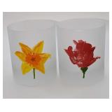 2 Dartingtonï¿½Double Old Fashioned Frosted Flower G