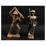 Very Cool Antique Cast Iron Unpainted WWII 3' Sold