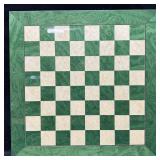 Levenger Wood Chess Board Emerald Green White Colo