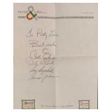 Brooklyn Dodgers Signed Don Drysdale & Others Lett