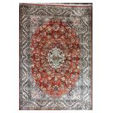Afghan Hand Knotted Wool Rug 68' x 47'.