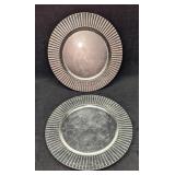 2 Lenox Plastic Round Charger Plates A