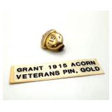 Gold Acorn Pin Grant '15