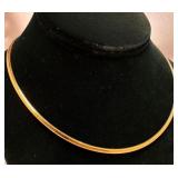 14k Snake Chain Necklace 16'