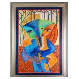 Framed Original Dania Sierra Acrylics On Canvas 'L