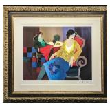 Itzchak Tarkayï¿½Framed 'Little Round Table' Print J