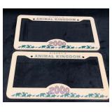 Two Of Disney's Animal Kingdom 2000 License Plate