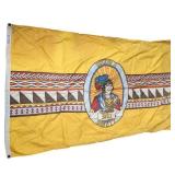 Vintage NYL-GLO Nylon Osceola County 4'6' Flag