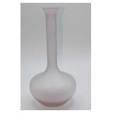 Vintage 7' Frosted Glass Vase