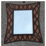 Embossed Metal Wall Mirror A