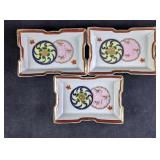 Vintage Oriental Rectangular Small Plates