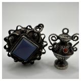 Italian Etruscan Revival Style Ornate Silverwork U