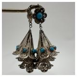 Filigree Chandelier Layered Dangle Earrings Unmark