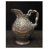 1990s Arthur Court Silver 2qt Grape Pitcher