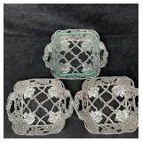 Arthur Court Grape Pattern Aluminum Casserole Tray