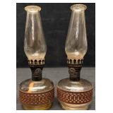 Set of Two 1970s Lamplight Farms Oil Lamp