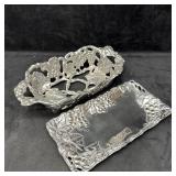Arthur Court Grape Design Serving Tray and Bread L