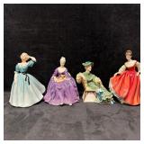 Royal Doulton Lady Figurines Group Charlotte Fair