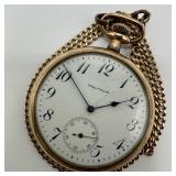 Antique Waltham Pocket Watch With Gold Filled Case
