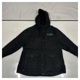 FXR Black Hooded Utility Riding Jacket Coat Size 2