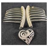 Hair Comb Clip and Broach Set